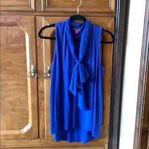 Vince Camuto Soft Knit Tee with Chiffon Bow